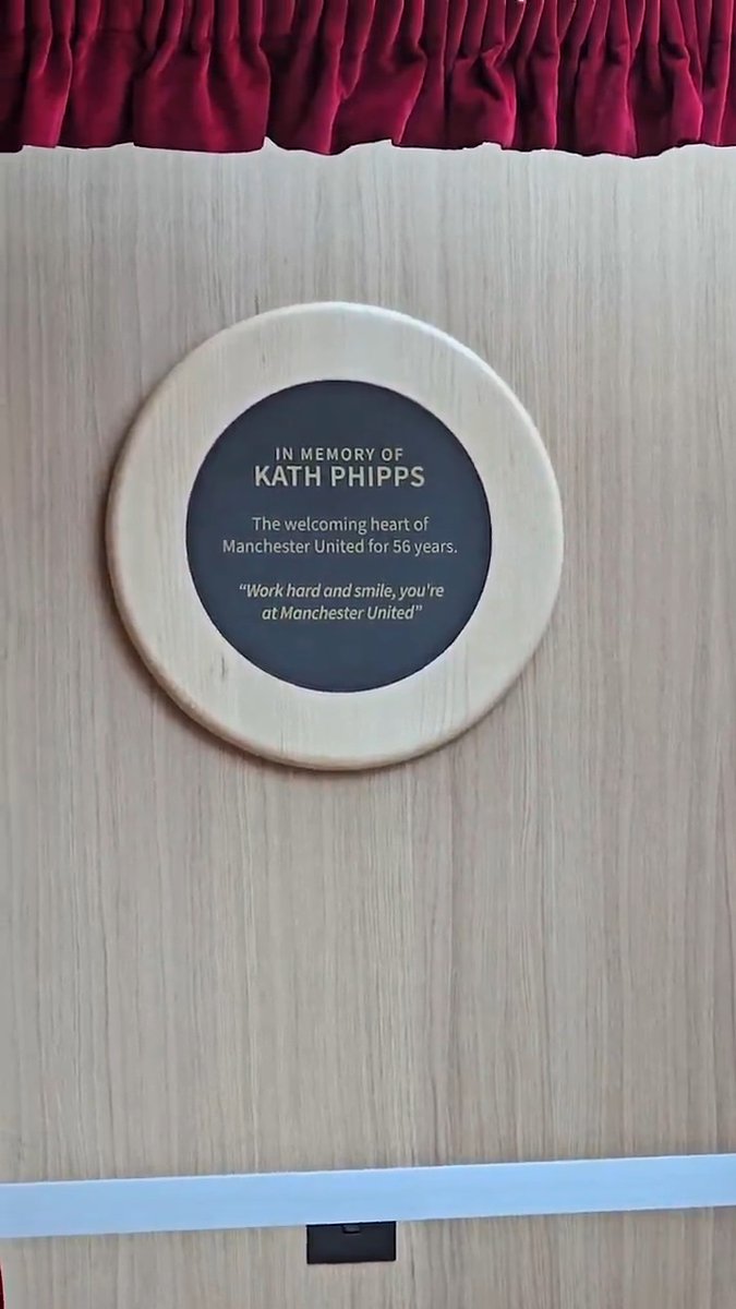 Heartfelt words from the Boss ❤️ Sir Alex paid tribute to the late Kath Phipps, who was honoured at the Carrington unveiling event today 🙏