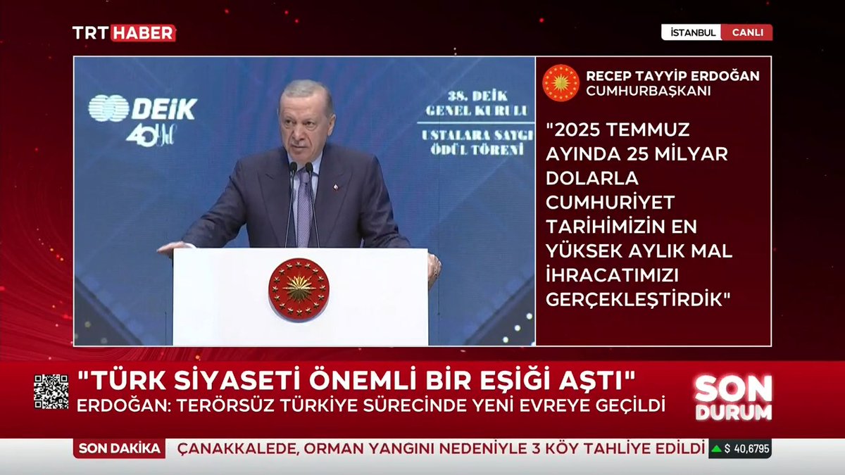 🔴 Cumhurbaşkanı Erdoğan: "Bölgemizde yeni oyunlar oynanırken Türkiye'nin bu oyunları bozacak adımları kararlılıkla atması devlet aklının bir gereğidir."