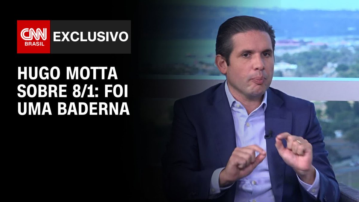 “Ataque de 8/1 não foi feito de forma organizada, foi baderna”, diz Hugo Motta; assista #BastidoresCNN