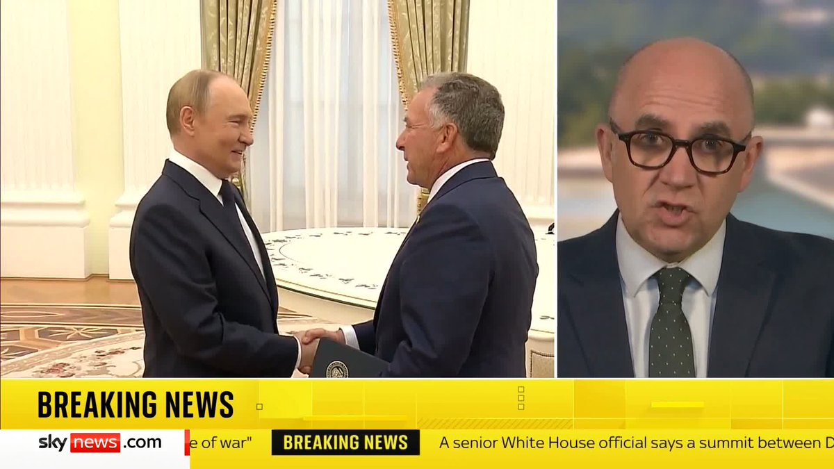 BREAKING: A Trump-Putin summit is tentatively scheduled for next week, says White House official. The location is still being discussed. Sky's David Blevins has the latest. Read more: 📺 Sky 501, Virgin 602, Freeview 233 and YouTube