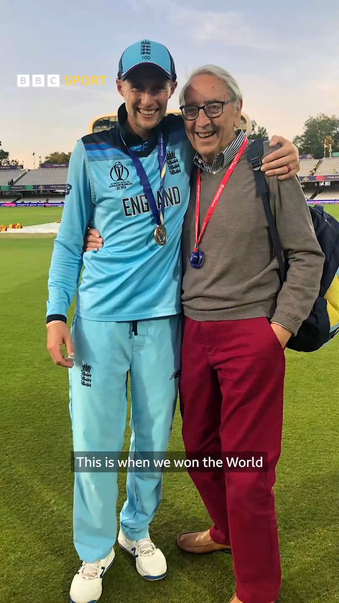 From taking a young Joe Root to all his junior games, to standing on the outfield at Lord's with him after winning the World Cup. Joe Root has a special relationship with his cricket-loving grandad. 💛