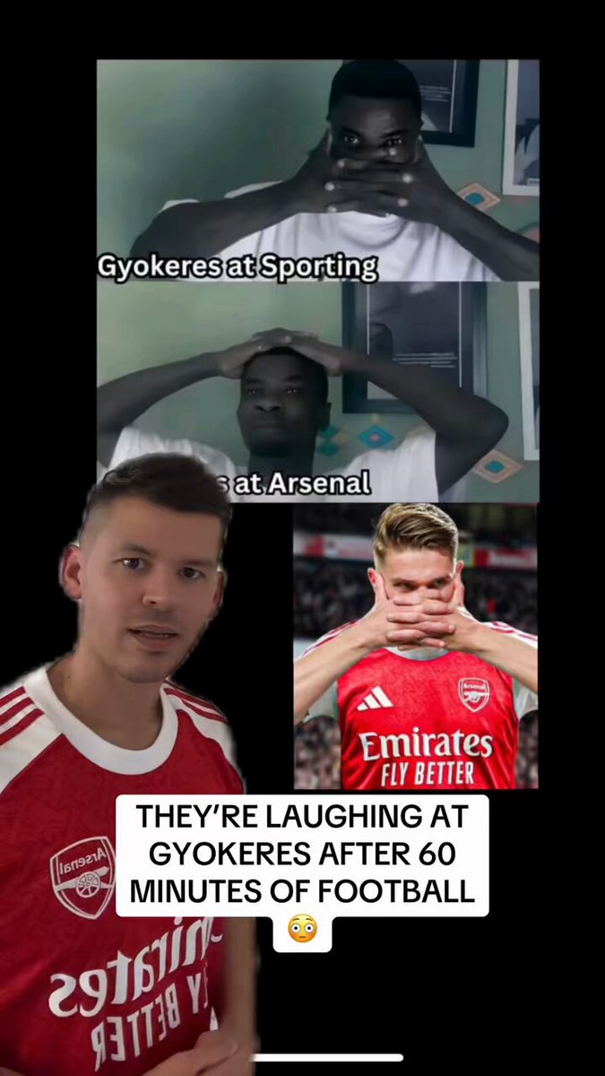 THEY’RE LAUGHING AT GYOKERES AFTER 60 MINUTES OF FOOTBALL😳 #Gyokeres