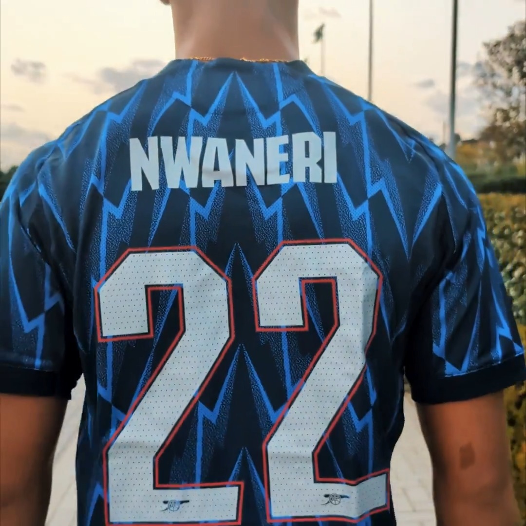 Our number 2️⃣2️⃣ Shop the Ethan Nwaneri look on Arsenal Direct, Gooners 🛍️