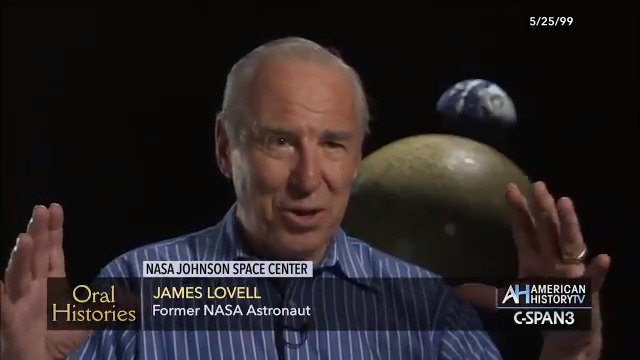 "We could actually see the Earth start to shrink." Former NASA Astronaut Jim Lovell has died. Learn more about his life and career by searching his C-SPAN appearances: RIP.