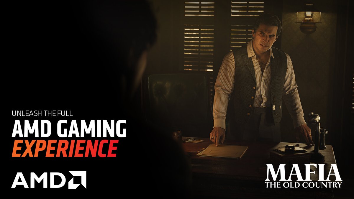 Mafia: The Old Country drops today—bringing the grit, the drama, and the power of AMD FSR 4. Explore 1900s Sicily as Enzo Favara and rise through the ranks of the Torrisi crime family. #MafiaTheOldCountry #FSR4 #2KGames