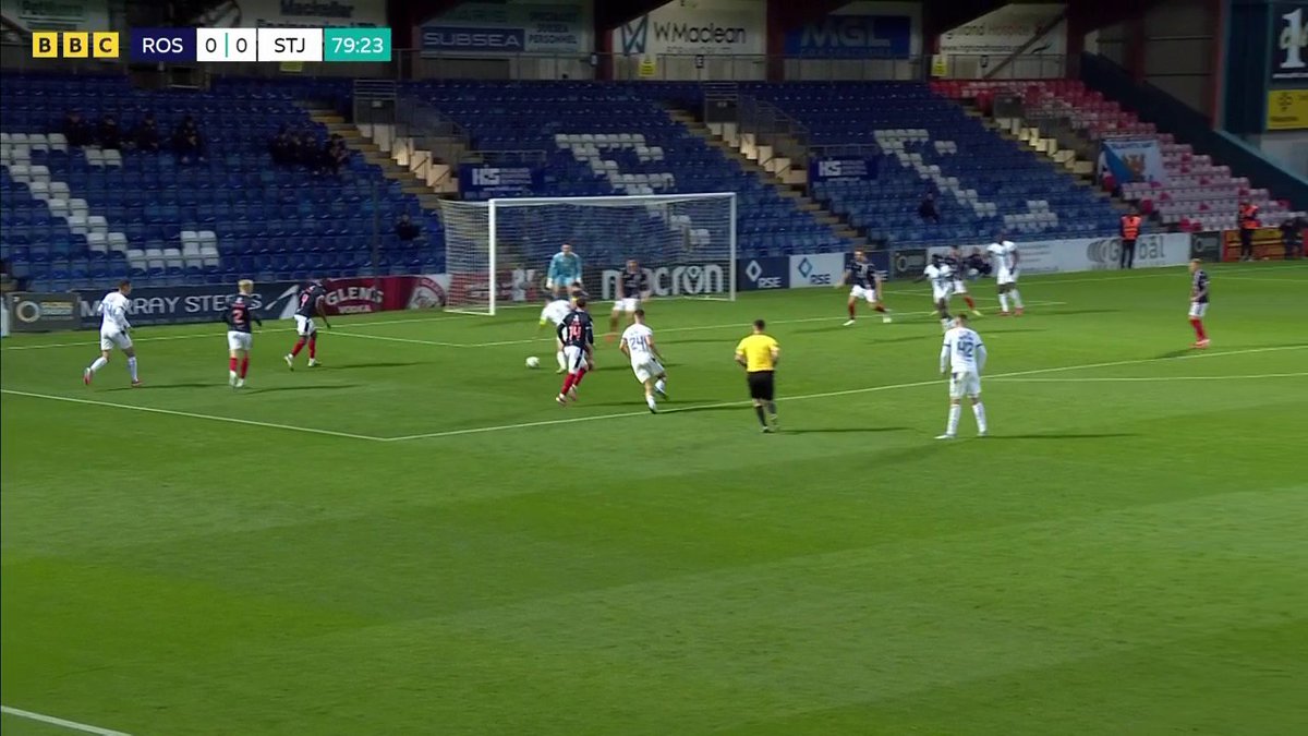 Uche Ikpeazu with the late goal for St Johnstone! 📺 Watch Ross County v St Johnstone live on BBC Scotland & iPlayer #BBCFootball