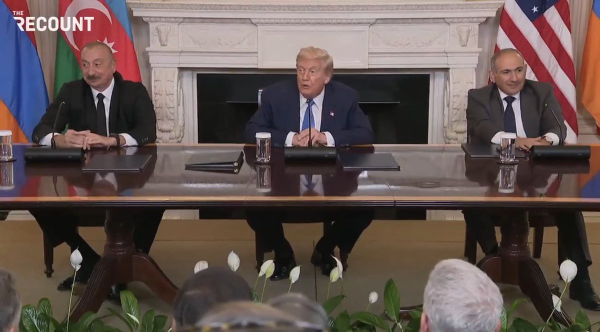 Reporter at peace summit: “Do you consider the possibility to visiting Azerbaijan ... and Armenia?” Trump: “Which one do I consider better? … They’re both great, as far as I’m concerned. It’s an interesting question.”