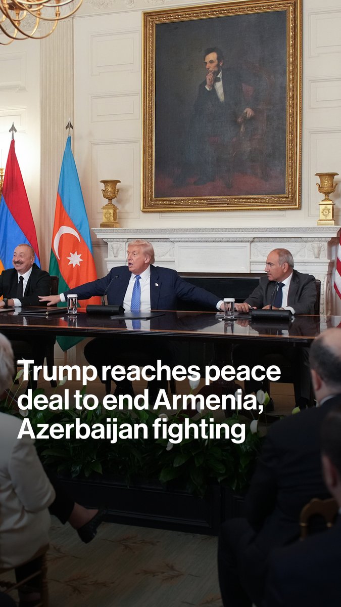 President Trump and the leaders of Armenia and Azerbaijan signed a historic peace treaty in Washington, DC on Friday. It ended decades of conflict between the two nations