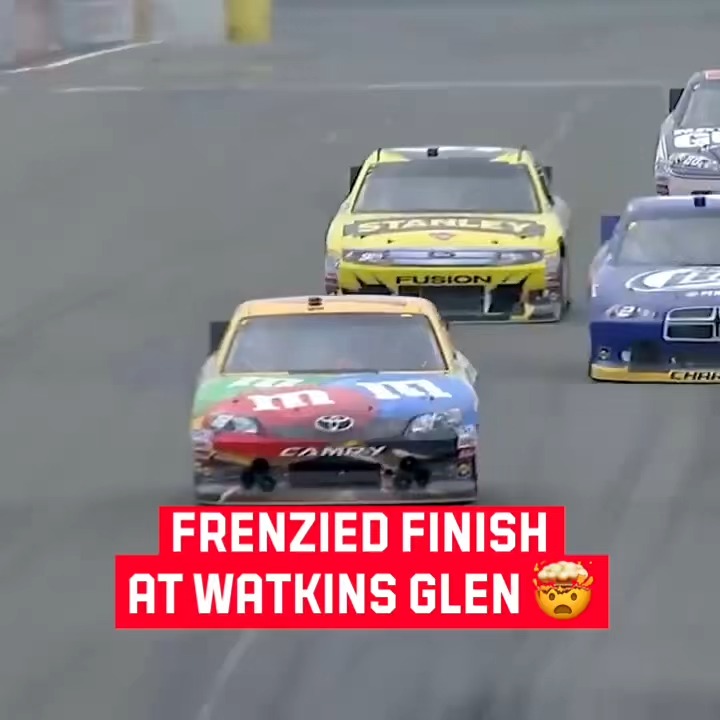 "A nudge. A push! Can Ambrose save it?!" An all-timer at Watkins Glen International in 2012.