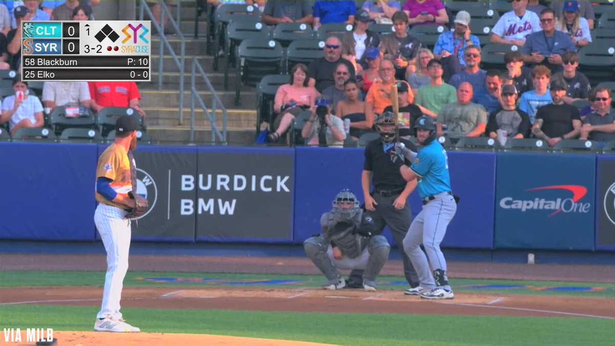 Paul Blackburn's final line for Triple-A Syracuse tonight: 5.2 IP, 7 H, 3 R (2 ER), 0 BB, 3 K (97 pitches)
