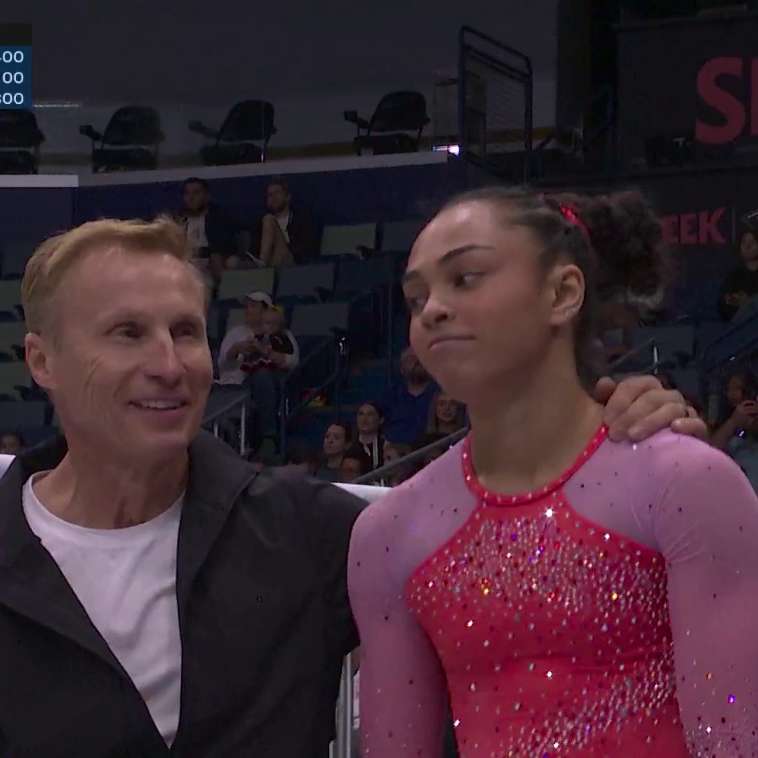 Hezly Rivera closes her first night at Nationals with a solid uneven bars routine. 💪 #XfinityChamps 📺 Peacock