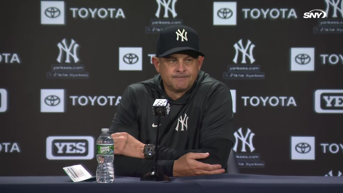 Aaron Boone says there was no consideration to using Luke Weaver for a second inning in the 10th: