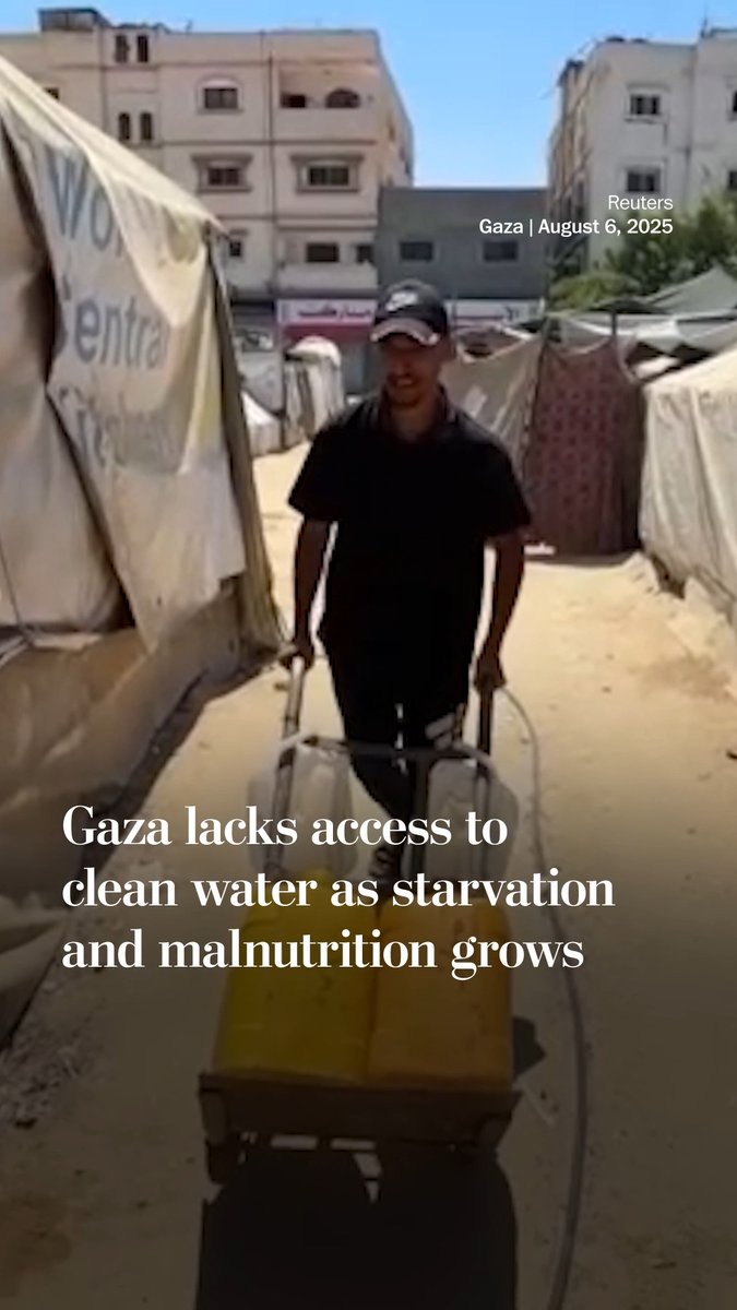 Amid a growing starvation and malnutrition crisis, Gazans are lacking access to clean water — important for basic survival and because of the risk that waterborne diseases and diarrhea can pose to people with a weakened immune system.