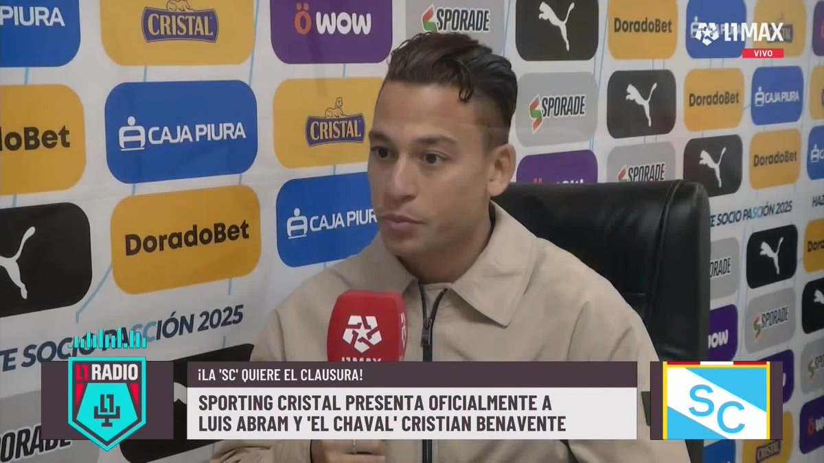 🎙Cristian Benavente: "ES EL EQUIPO CON MEJOR ORGNIZACIÓN EN EL FÚTBOL PERUANO. SUS INSTALACIONES ES ALGO MUY SIMILAR A LO QUE VIVIÍ EN EUROPA" #L1Radio 📽️Nota de nuestro periodista Percy Ramos 📺 Conoce cómo ver L1MAX en vivo 👉 #SportingCristal
