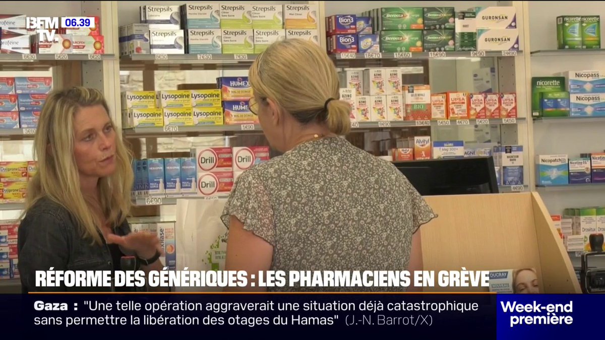 🔴🇫🇷💊 ALERTE INFO | Les pharmaciens seront en grève le 18 septembre et tous les samedi à partir du 27 septembre.