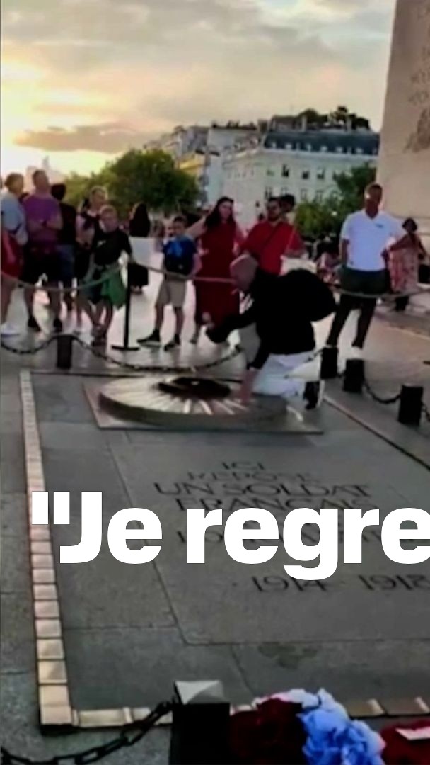 "Je m'excuse auprès de tous les Français" L'homme qui avait allumé sa cigarette sur la tombe du Soldat inconnu a été condamné à trois mois de prison avec sursis