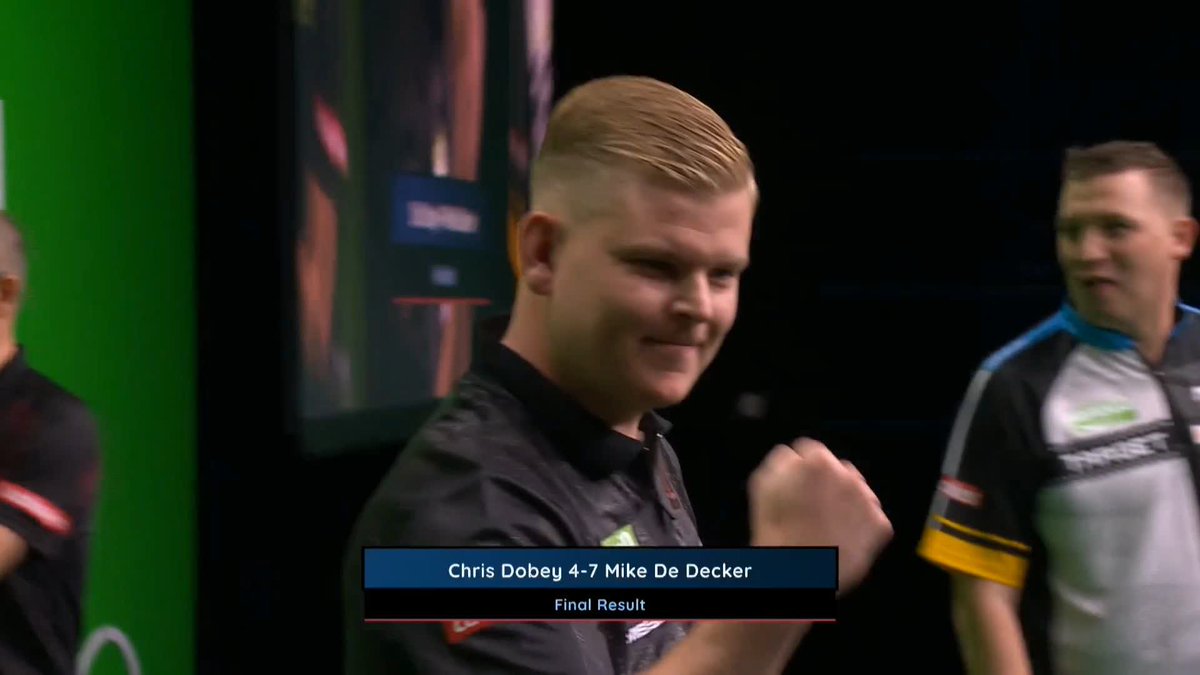 DE DECKER INTO THE FINAL! Mike De Decker is through to the final on his World Series of Darts debut! The Belgian reels off four consecutive legs from 4-3 adrift to set up a showdown against Luke Littler! 📺 #AusMasters | SF