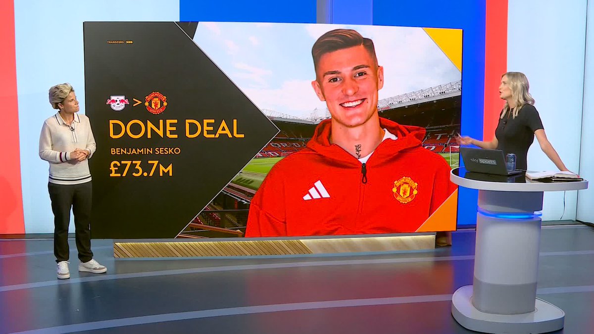 “You look at that front line now, and you think, ‘Wow, this could be really exciting for Manchester United’” 🔴 Sue Smith reacts to Manchester United signing Benjamin Sesko 💬