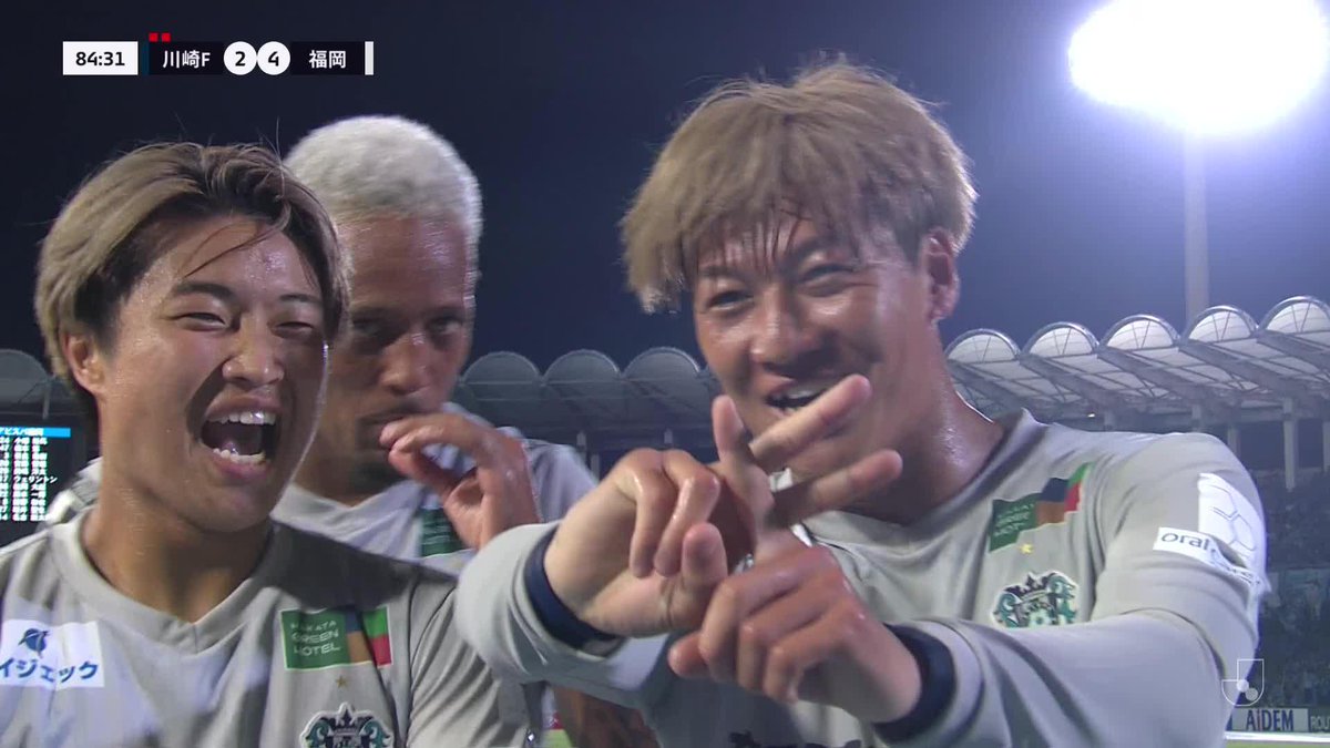🎦 ゴール動画 🏆 明治安田J1リーグ 第25節 🆚 川崎Fvs福岡 🔢 2-4 ⌚️ 85分 ⚽️ 碓井 聖生(福岡) #Jリーグ