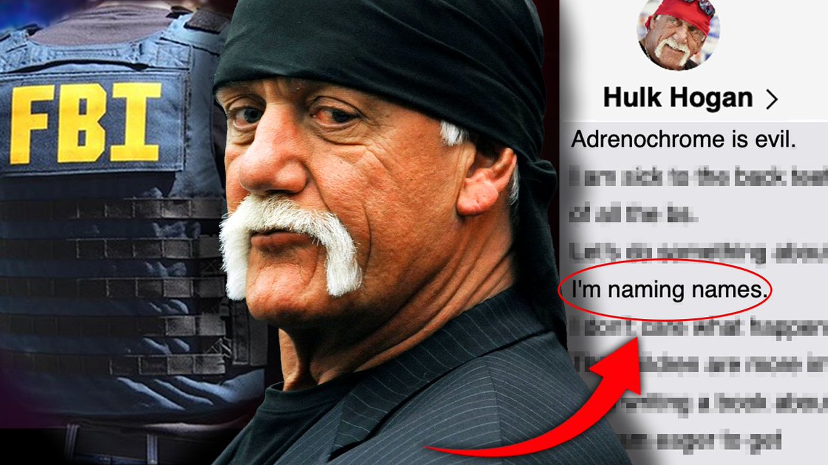 Hulk Hogan Was About To Expose Hollywood Adrenochrome Industry Before He Died Wrestling icon Hulk Hogan was found dead in his Florida home last week. Authorities rushed to declare it a heart attack. "Natural causes," they say. But behind the scenes, those who knew him are saying something very different. Hogan was about to blow open the Hollywood adrenochrome industry - the sick, secret network that fuels the elites with what they call the "devil’s elixir." Mel Gibson was working with Hogan, gathering evidence, building a case, preparing to go thermonuclear and release his child trafficking documentary.