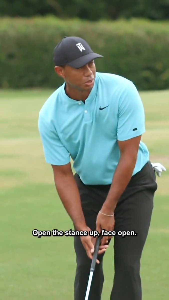 Short game lesson from Tiger Woods. 🐅