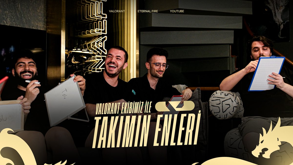 Maç öncesi iyi gider! 🍿 VALORANT takım oyuncularımız ile birlikte oynadığımız “Takımın En'leri” şimdi yayında! 🔗 #forEF #yüzdeyüzgaming