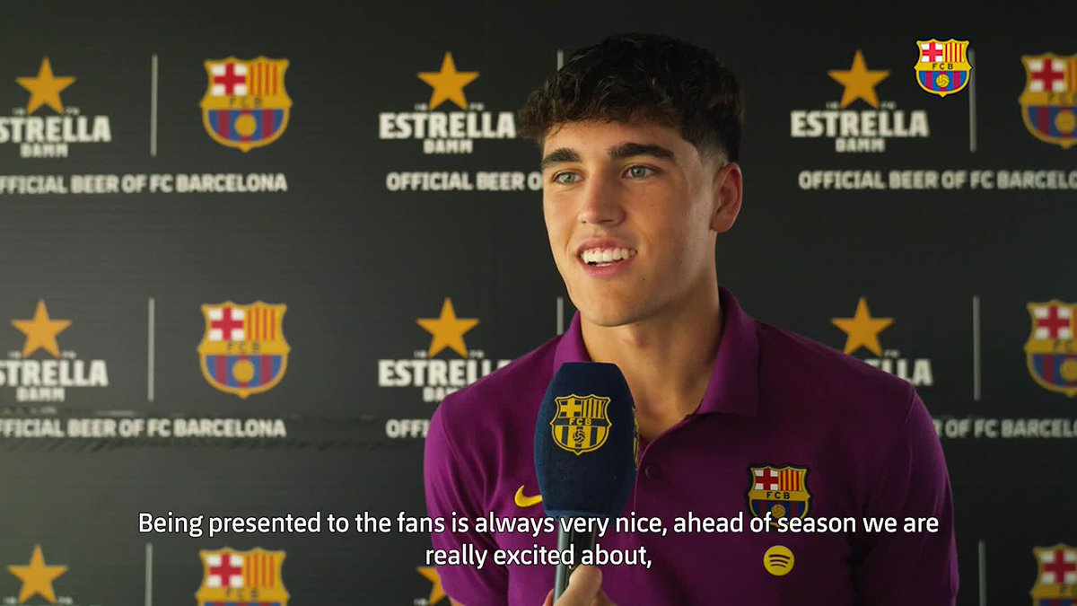 ❝ I think we've had a great preseason. We worked hard ❞ 🗣 Pau Cubarsí ⭐ Estrella Damm Cat