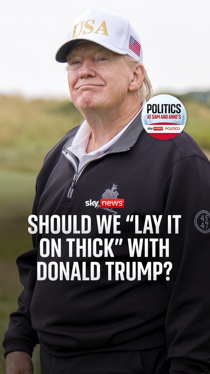 Is the way through to Trump to "suck up" to him? Politico's John F. Harris joins Sam Coates Sky and anne mcelvoy to talk about the President's relationship with Keir Starmer, ahead of the President's visit this Autumn. 🎧Listen: