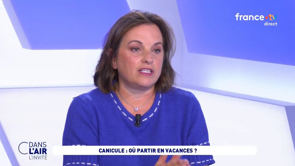 "La #canicule a un impact au moment où les gens réservent leurs vacances. Le Sud était en tête des réservations, et avec la canicule de fin juin, la #Bretagne a fait une remontada incroyable dans les réservations." Laetitia Caron, directrice générale de PAP, invitée de #cdanslair