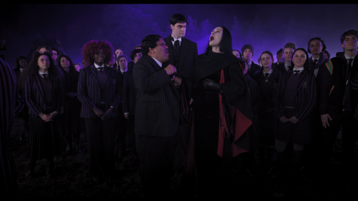 Please rise for the Nevermore Anthem 🫡 #WednesdayNetflix