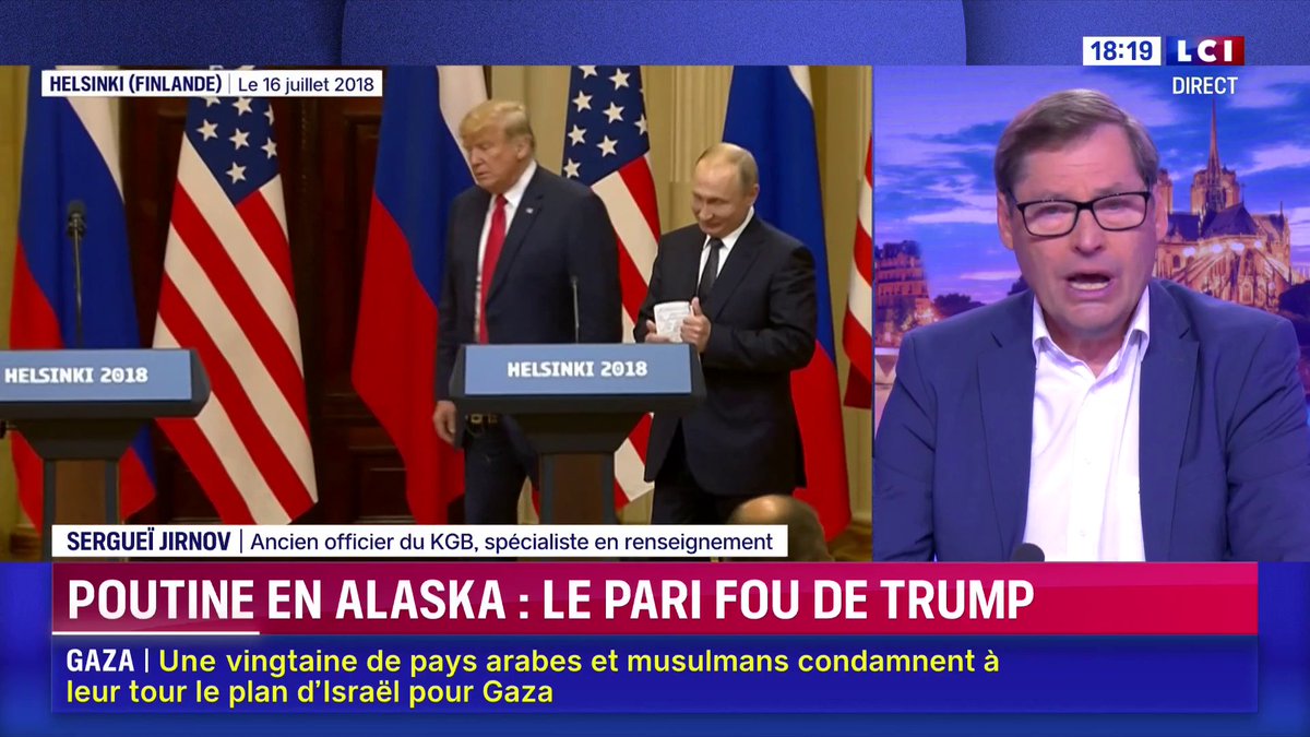 Rencontre Trump/Poutine en Alaska : "Poutine est en train de gagner (...) : il voulait avoir une rencontre en face-à-face avec Donald Trump et positionner [la Russie] en tant que superpuissance face à l'Amérique", décrypte Sergueï Jirnov, auteur, ex-espion du KGB, expert. ▶️ avec Marie-Aline MELIYI