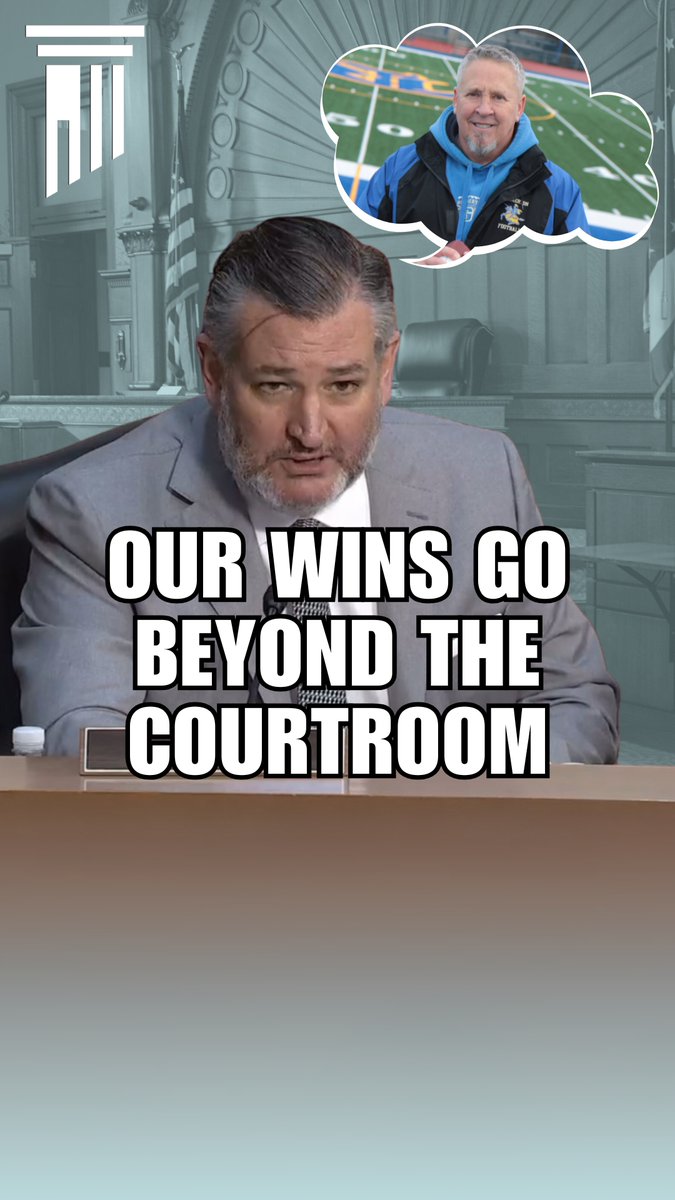 It’s so encouraging to see that our wins go way beyond the courtroom and create long-lasting change across America! Recently, Sen. Ted Cruz referenced our Coach Kennedy Supreme Court victory during a confirmation hearing for two of President Trump’s judicial nominees.