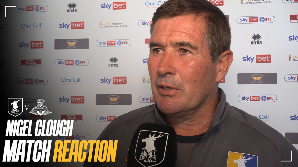 🗣️ Hear from the gaffer following today’s 2-1 loss at home to Doncaster. #Stags 🟡🔵