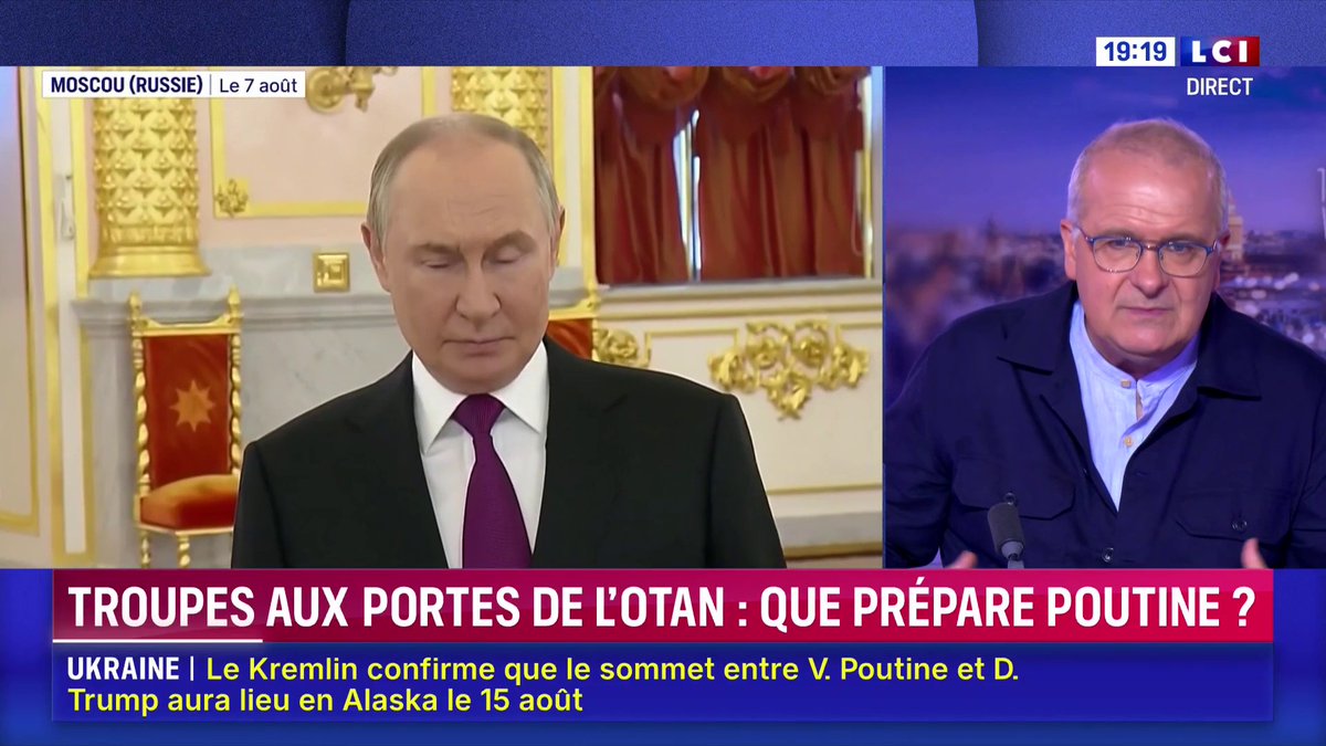 "Poutine a dans son radar les pays européens les plus exposés", indique Richard Werly. "Il est à la tête d'un pays en guerre, d'un régime en guerre, d'une économie en guerre : évidemment qu'il prépare la guerre de demain. Ça ne veut pas dire qu'il va la faire." ▶️ avec Marie-Aline MELIYI