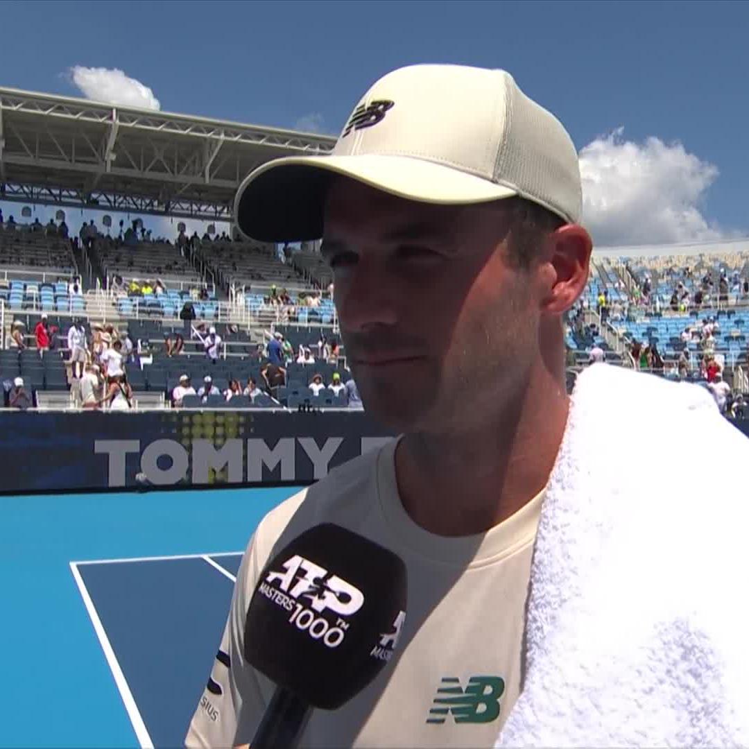 "I think they're crazy" 😜 Tommy Paul on the speed of the courts at #CincyTennis