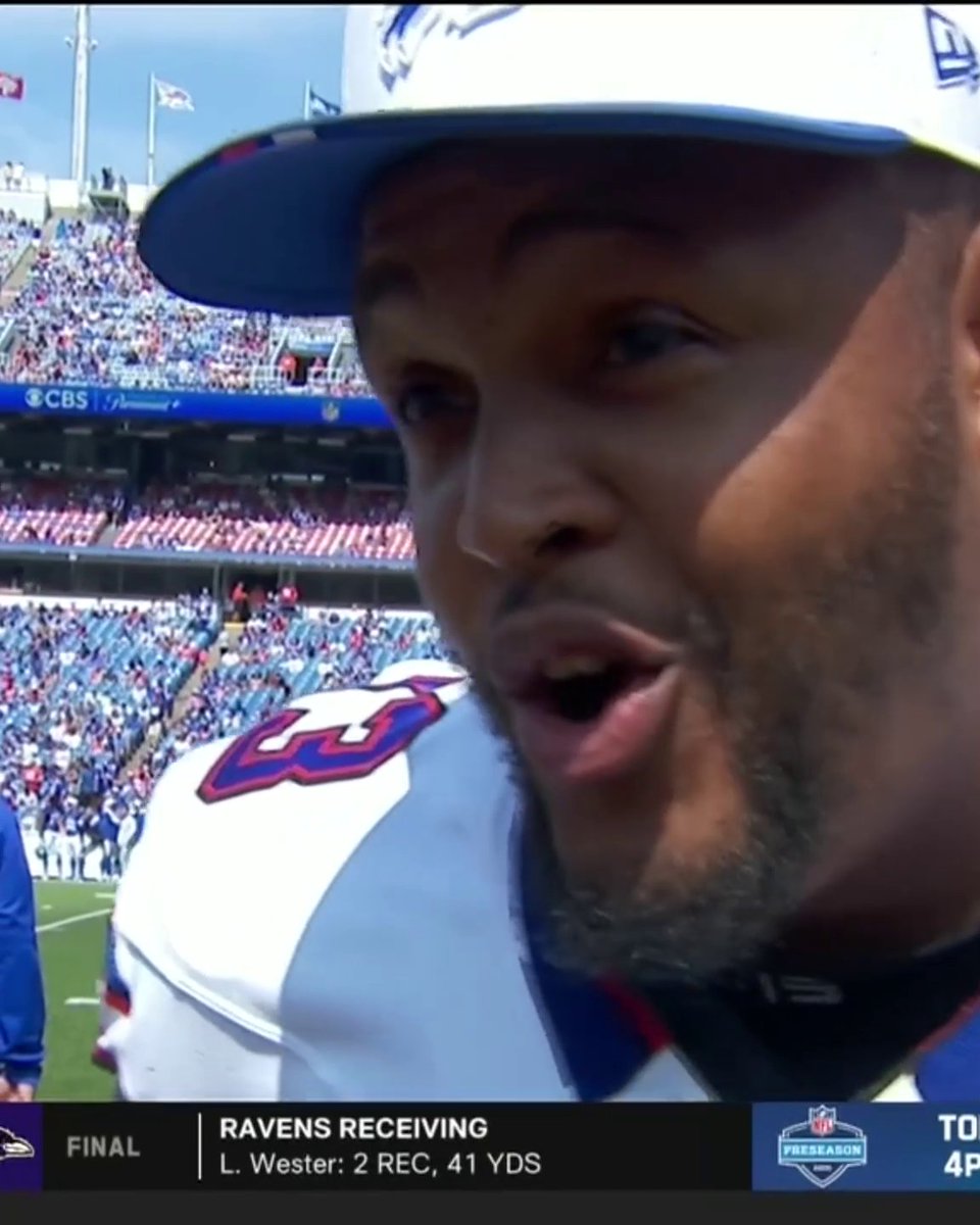 Dion Dawkins talking about the Bills' OL and their own language 😭😂 (📺 NFL Network)