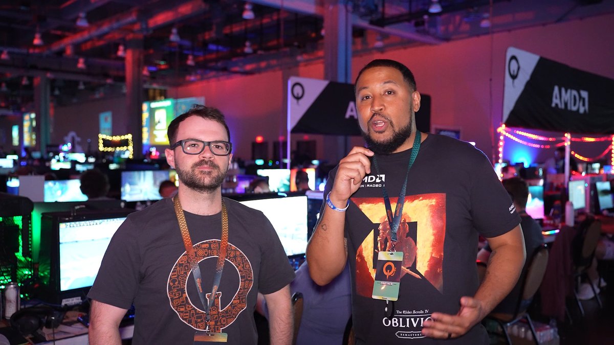 We ❤️ our fans! We asked them why they chose to sit in the AMD fan rows here at #QuakeCon!