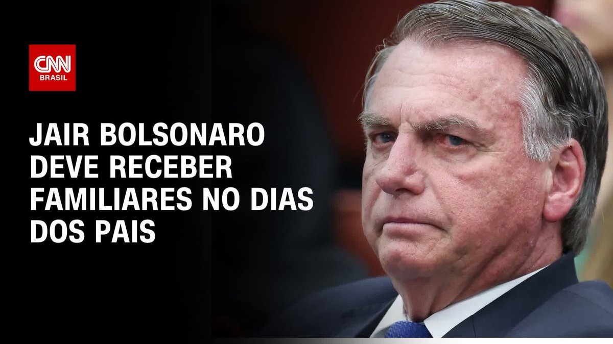 Bolsonaro deve receber familiares no dia dos pais; assista #agoracnn
