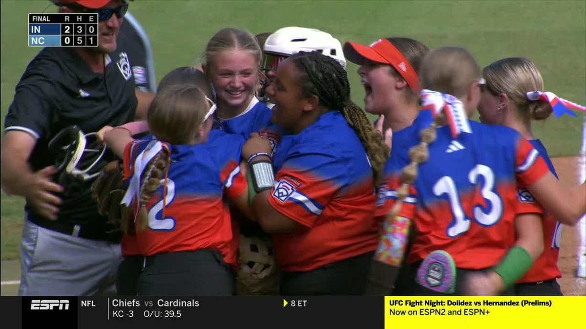 INDIANA TAKES DOWN THE REIGNING CHAMPS AND ADVANCES TO ITS FIRST LLSWS CHAMPIONSHIP 🙌