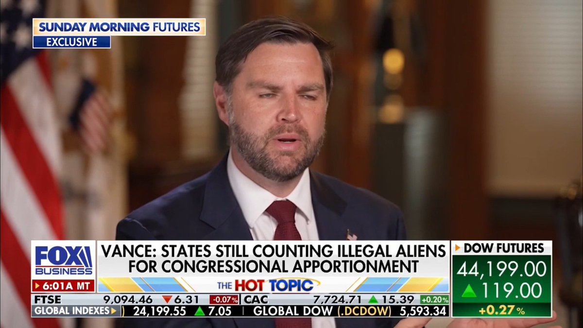 .Vice President JD Vance JD Vance argues Republicans need to redistrict "in some ways as aggressively" as Democrats in hard-blue states. Watch his full interview with Maria Bartiromo tomorrow on SundayMorningFutures at 10 a.m. ET.