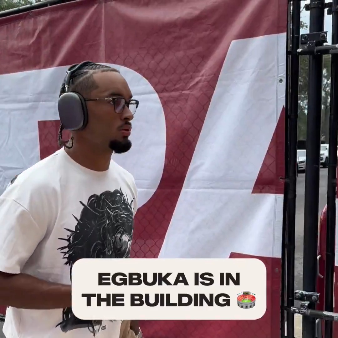 Emeka has arrived for his first NFL game ✔️