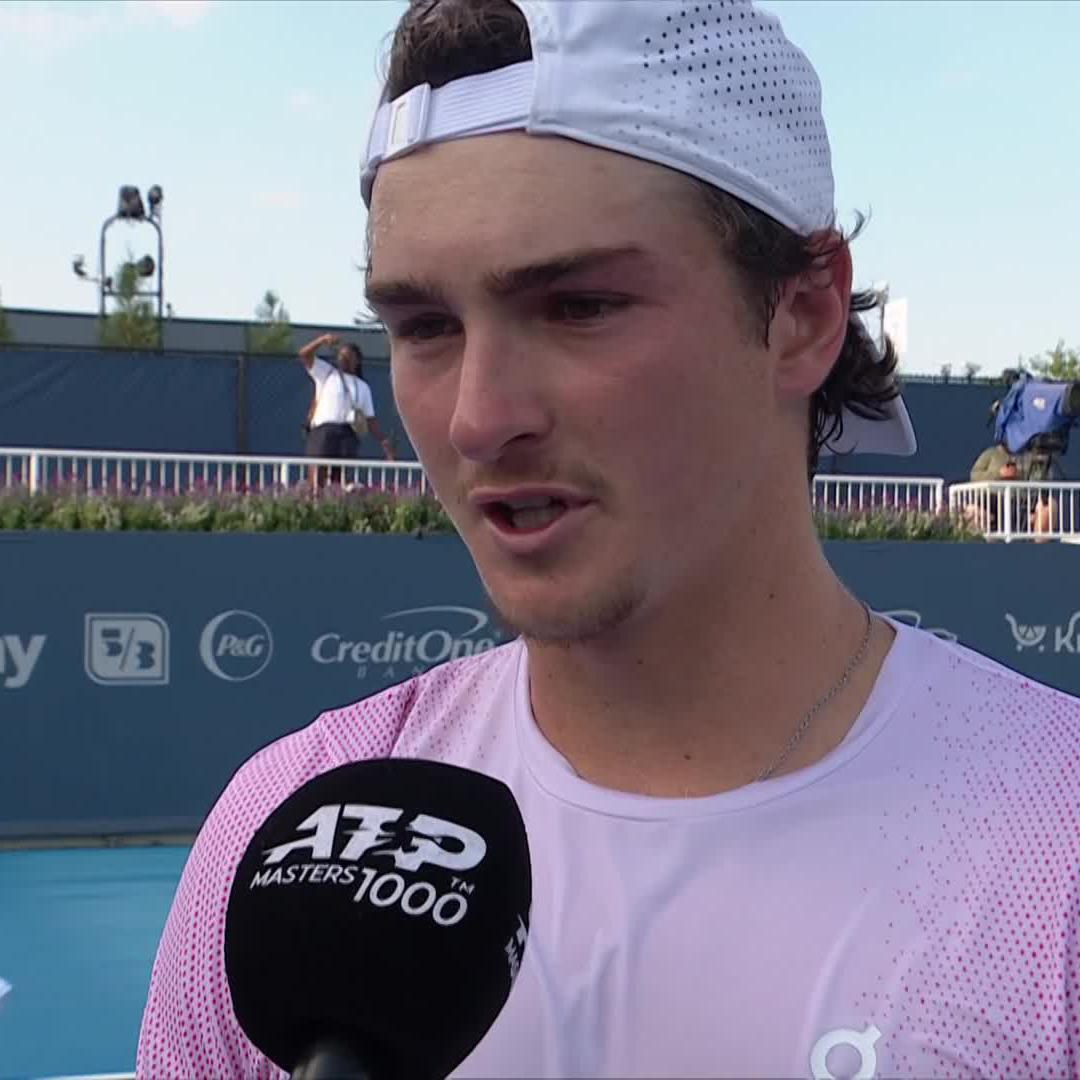"I know when you are playing bad you need to find solutions." Joao Fonseca breaks down his comeback and praises Davidovich Fokina at #CincyTennis