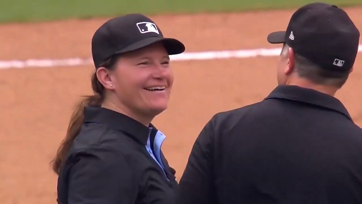 “I said this is it, this is what we worked for!” Jen Pawol talked earlier today after she became the first female umpire in a regular season game in MLB history