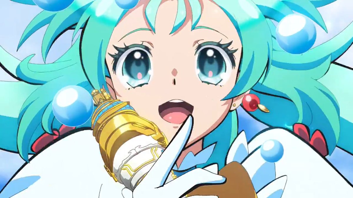 ⋱\🎶🩵歌唱シーン公開🩵🎶/⋰ プリンセス・リップル(cv:#葵あずさ)が歌う 「ファイト・マイト・ミー!」是非ご覧ください👑 #プリオケ #オルケリア