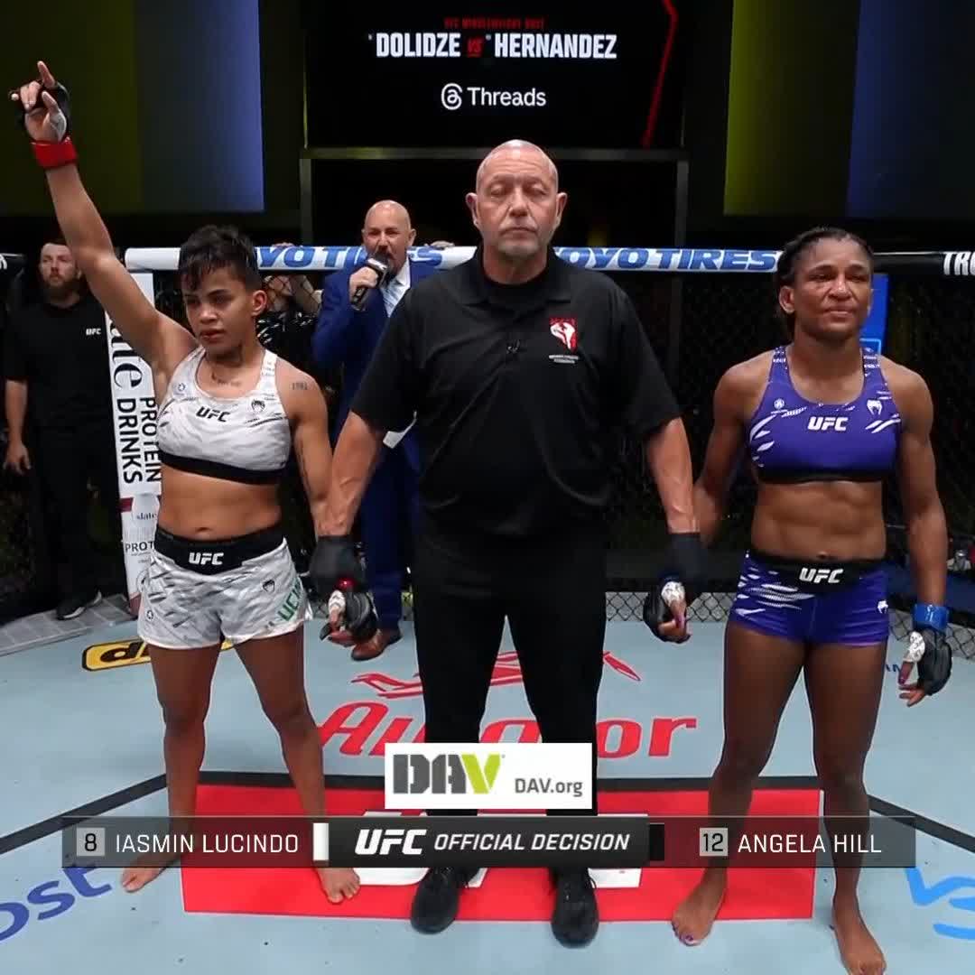 Clean on the cards! 📝 Iasminlucindo wins a UD at #UFCVegas109 👏 [ LIVE NOW on ESPN &amp; ESPN+ ]
