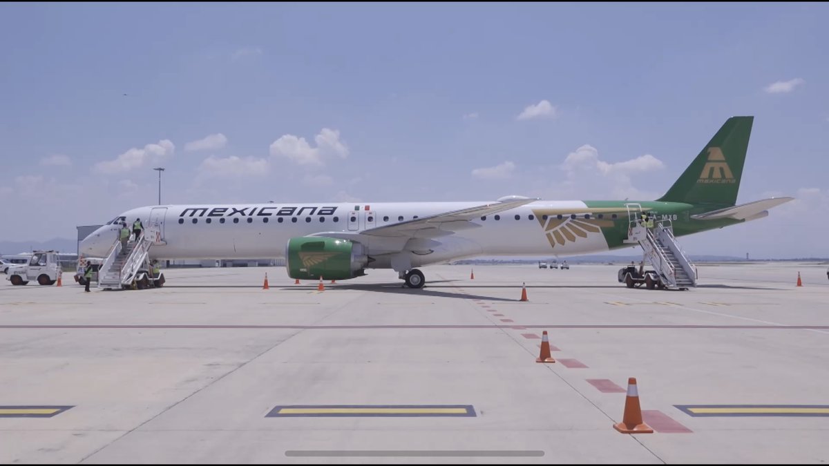 Como nos comprometimos, Mexicana, aerolínea del pueblo, recibió hoy su segundo avión Embraer E195-E2.