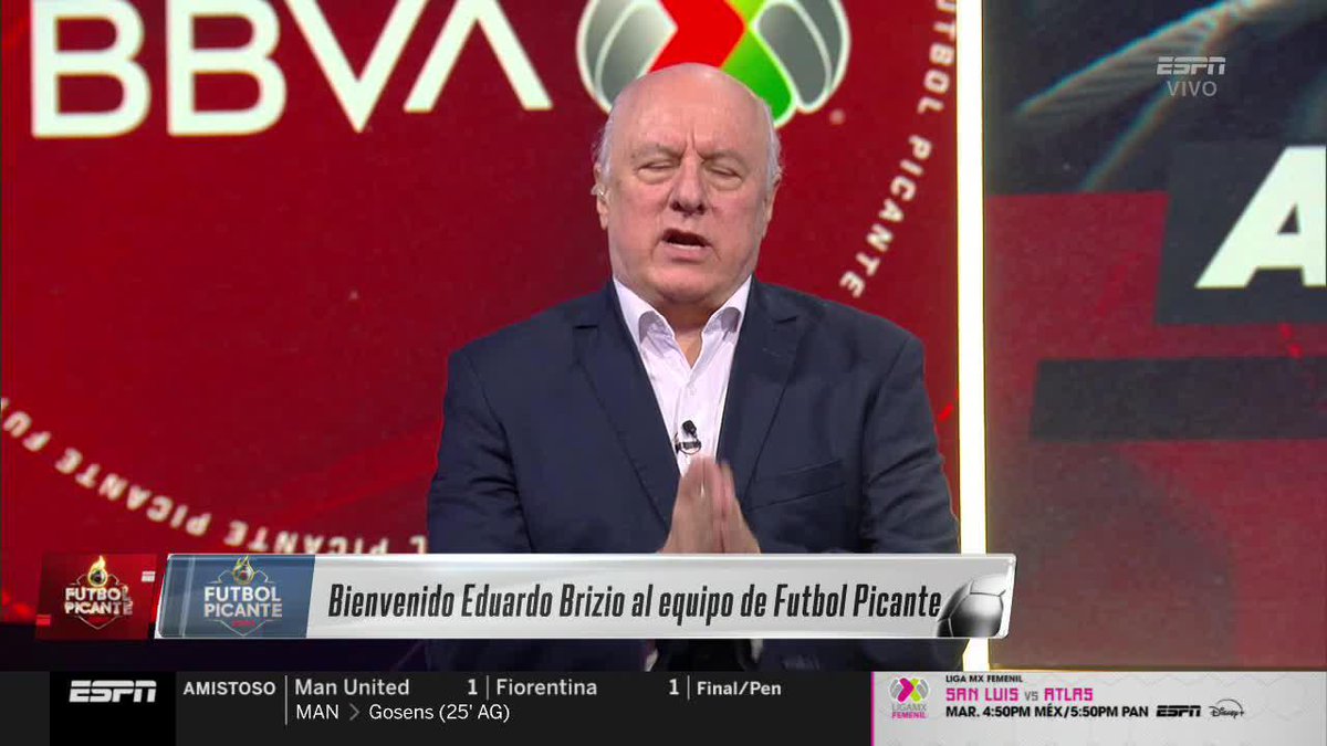 ¡BIENVENIDO A LA FAMILIA DE FUTBOL PICANTE! 🔥 Eduardo Brizio se une al equipo de Futbol Picante, un árbitro con gran trayectoria. 𝗡𝗼 𝘁𝗲 𝗽𝗶𝗲𝗿𝗱𝗮𝘀 𝗙𝘂𝘁𝗯𝗼𝗹 𝗣𝗶𝗰𝗮𝗻𝘁𝗲 𝗡𝗼𝗰𝗵𝗲 𝗮 𝗹𝗮𝘀 𝟭𝟭𝗽𝗺 𝗽𝗼𝗿 𝗘𝗦𝗣𝗡 𝘆 #𝗗𝗶𝘀𝗻𝗲𝘆𝗣𝗹𝘂𝘀. 📺