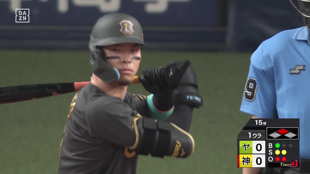 圧倒的な打球速度 頼りになりすぎる4番 佐藤輝明 先制タイムリー2ベース ⚾プロ野球(2025/8/10) 🆚阪神×ヤクルト 📱Live on DAZN #オレをみろ #阪神タイガース