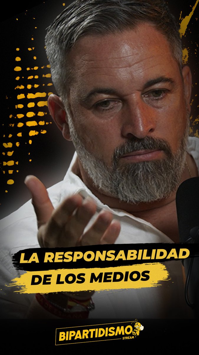 ¿Cuál es la responsabilidad real de los medios en que cada vez más españoles estén amordazados? Santiago Abascal 🇪🇸 responde en Bipartidismo Stream ⬇️