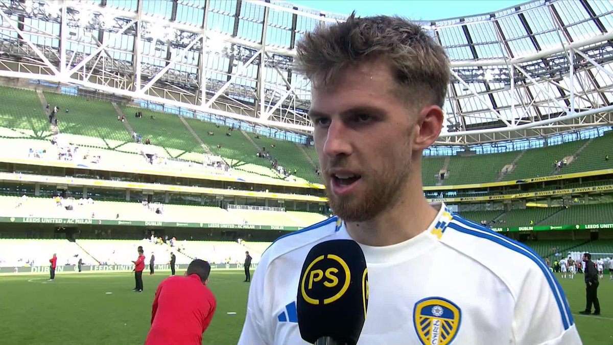 ⚪ Leeds United's Anton Stach on his goal against AC Milan and his side's performance "We're undefeated in pre-season so hopefully we take the positive energy into the season" 🗣️